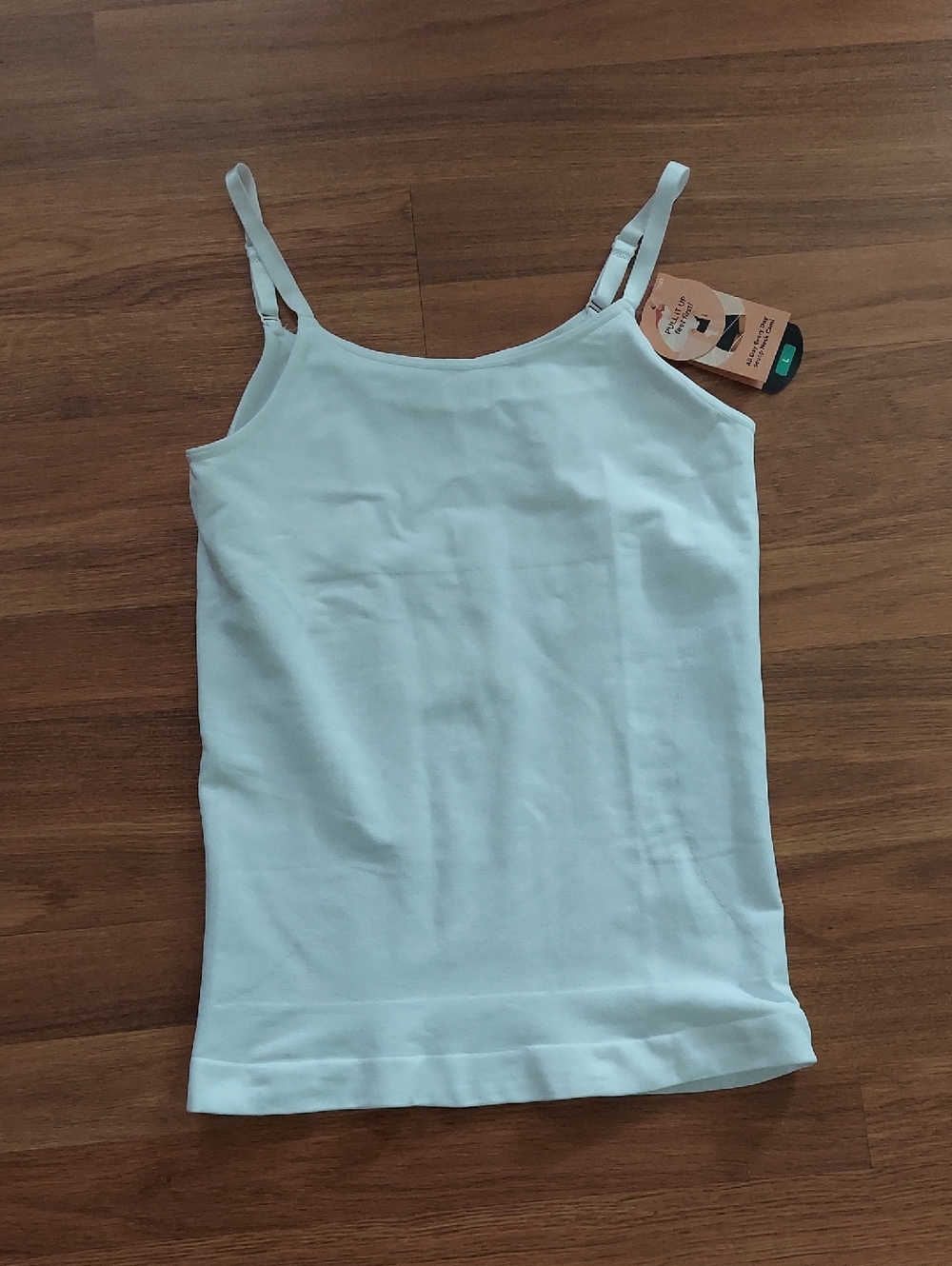 Shapermint Light White Adjustable-Strap Camisole